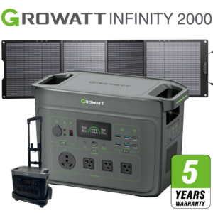 Growatt INFINITY 2000  PPS + Solar Panels 200W