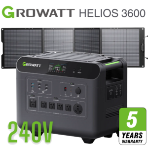 Growatt HELIOS 3600  PPS + Solar Panels 200W